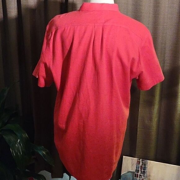 Levi's Red Short Sleeve Button up Shirt - Picture 6 of 8